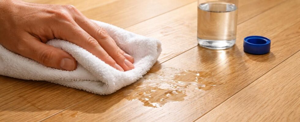 découvrez nos astuces efficaces pour enlever rapidement les traces de colle super glue sur un parquet en bois sans l'endommager.