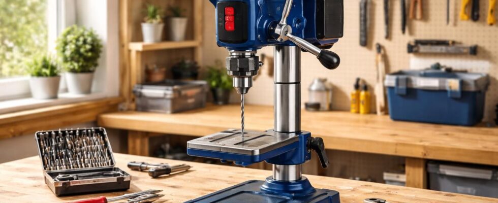 découvrez la perceuse à colonne einhell bt-bd 501, parfaite pour les débutants. facile à utiliser et fiable, elle vous accompagnera dans tous vos projets de bricolage avec précision et confort.