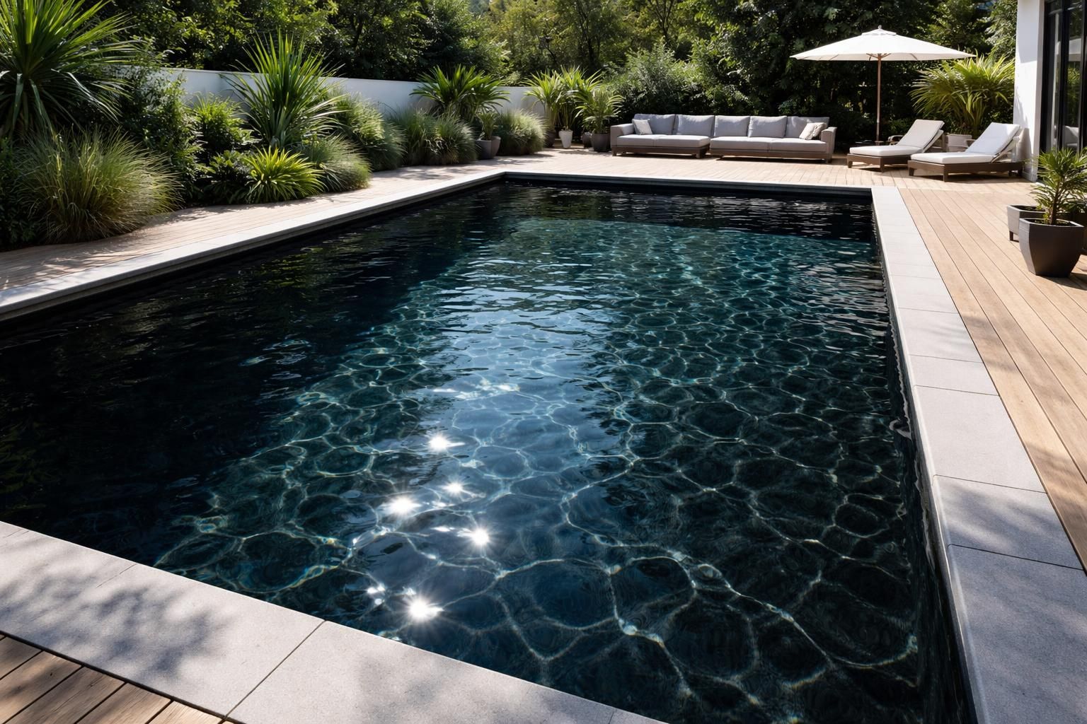 découvrez comment une piscine au fond noir sublime le rendu de l'eau tout en offrant des avantages esthétiques et pratiques pour votre espace extérieur.