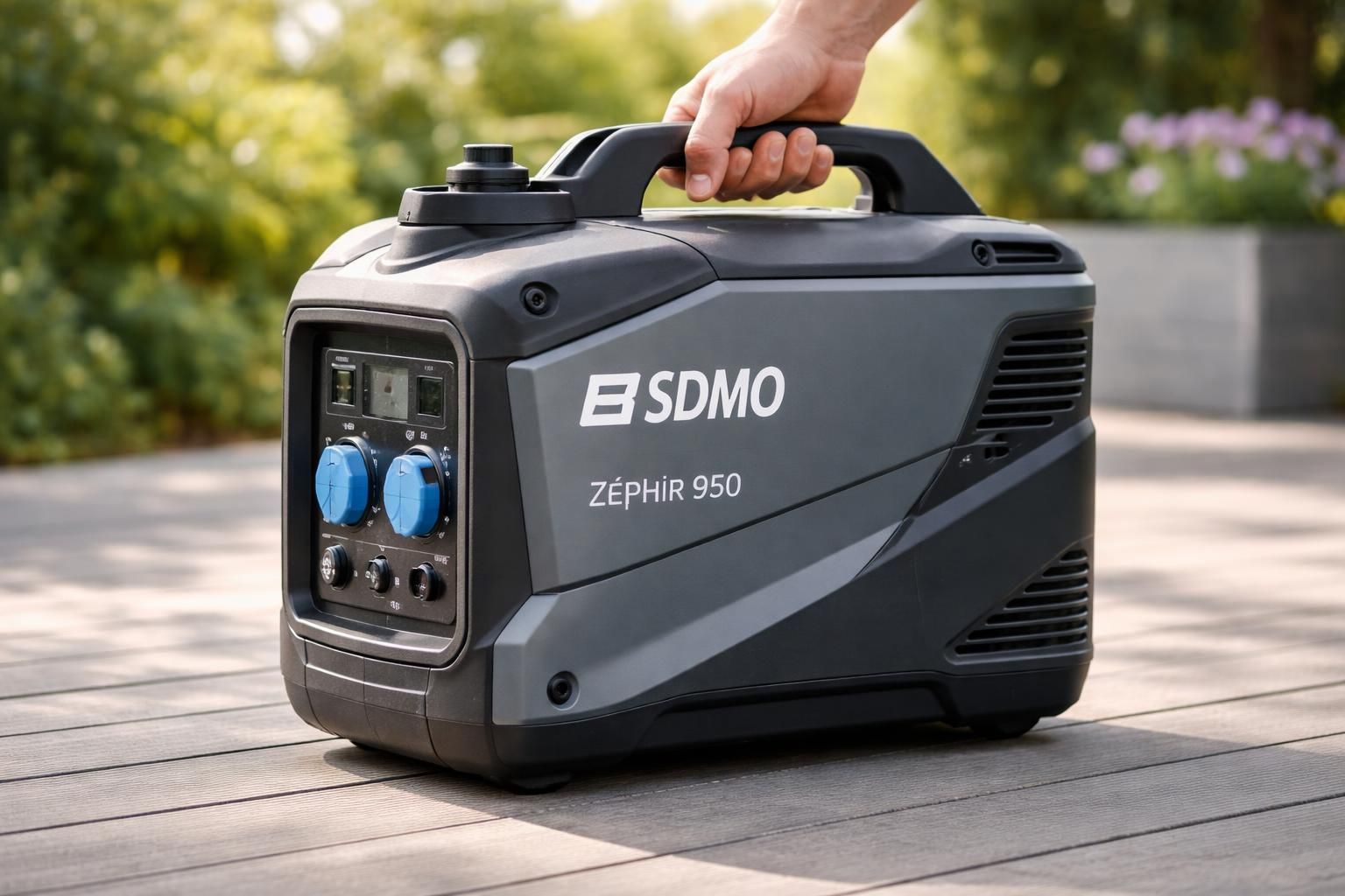 découvrez le sdmo zéphir 950, un mini groupe électrogène portable et silencieux, idéal pour une alimentation électrique fiable et discrète lors de vos déplacements ou activités en extérieur.