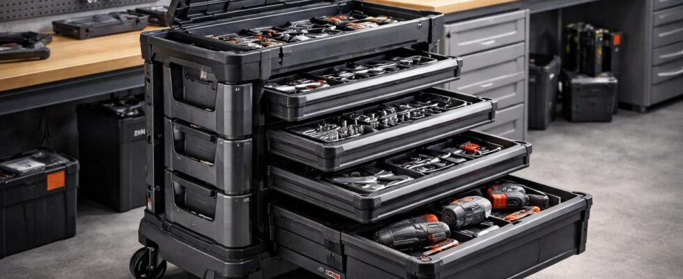 découvrez la servante d’atelier keter, une solution de rangement robuste et modulable, idéale pour organiser efficacement vos outils et optimiser votre espace de travail.