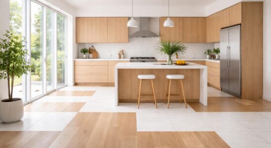 découvrez comment choisir le revêtement idéal pour un sol de cuisine blanc et bois, alliant esthétique et fonctionnalité pour une décoration parfaite.