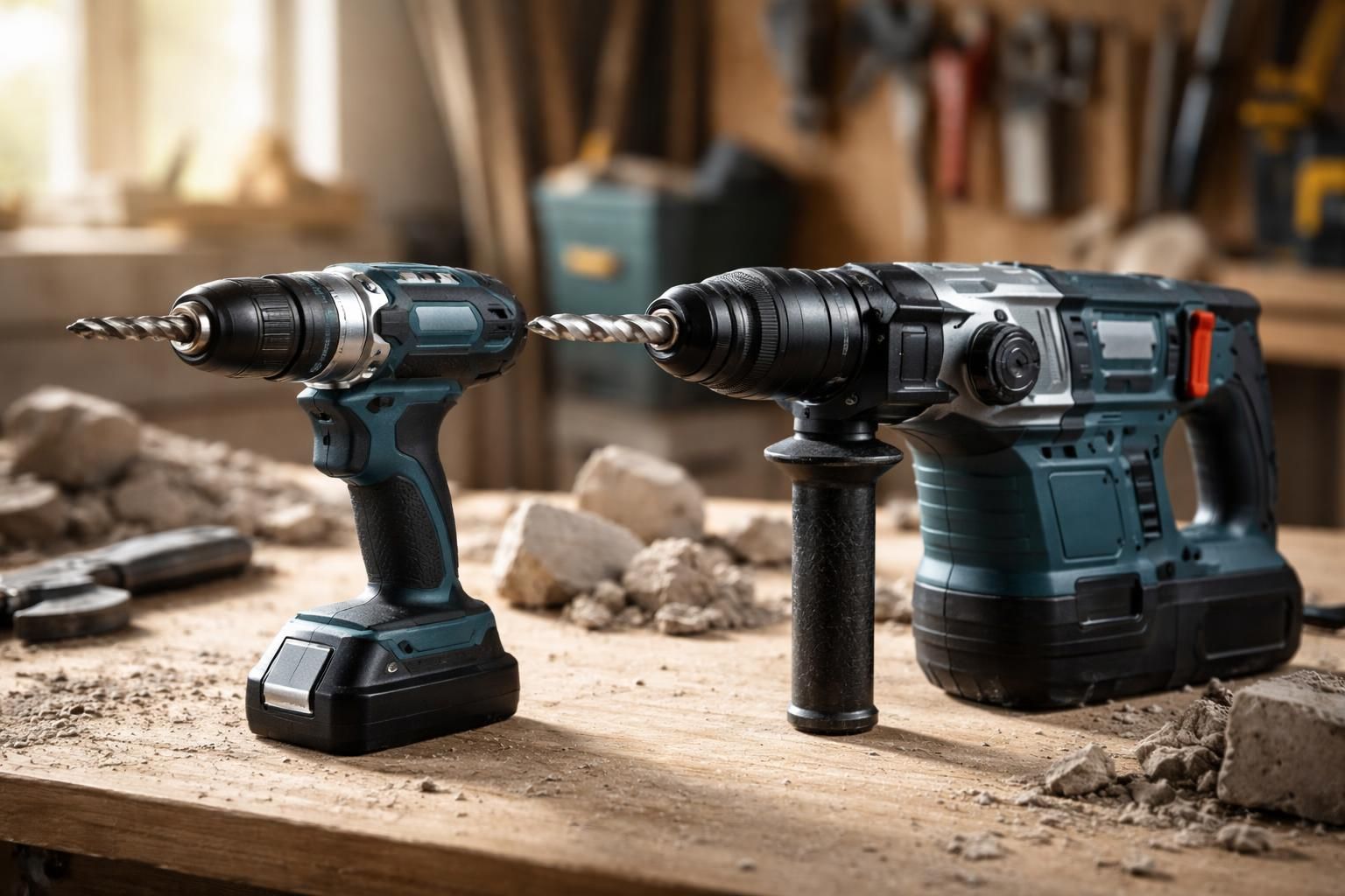 découvrez les différences essentielles entre une perceuse et un perforateur pour choisir l'outil adapté à vos besoins de bricolage.