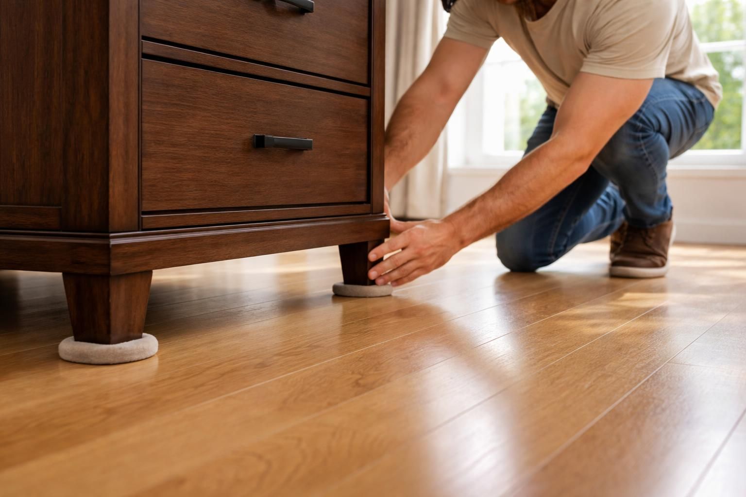 découvrez des astuces pratiques pour déplacer un meuble lourd sans abîmer votre sol. apprenez comment glisser facilement vos meubles sans les rayer ni endommager votre intérieur.