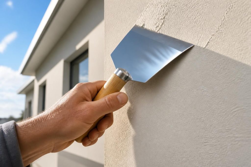 découvrez pourquoi choisir un bon grattoir est crucial pour appliquer l'enduit de votre façade et obtenir une finition impeccable et durable.